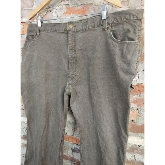 Dickies Work Pants Mens Sz 44x30 44 Carpenter Jeans Brown XY - Picture 3 of 5